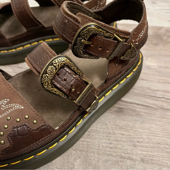 Dr. Martens Brown Platform Sandals - Picture 3 of 7